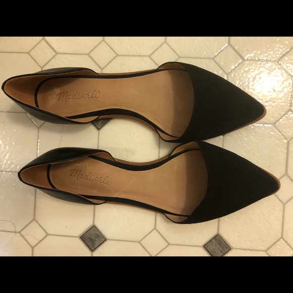 Madewell Shoes - Madewell d’Orsay flat black suede 8